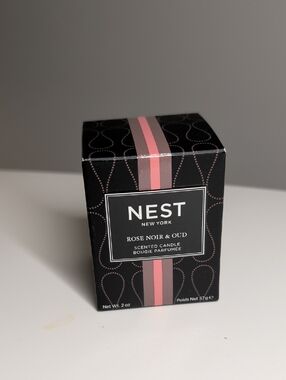 NEST Fragrances Black and Pink Rose Noir & Oud Scented Candle Box